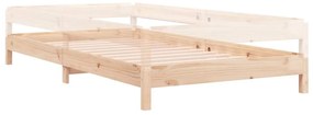 Cama empilhável 100x200 cm madeira de pinho maciça