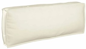 vidaXL Capa de Almofada para Encosto Creme 120x40x12 cm em Tecido Oxford