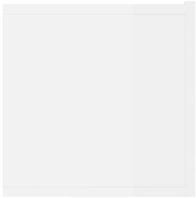 Móveis TV 2pcs 80x30x30cm derivados de madeira branco brilhante