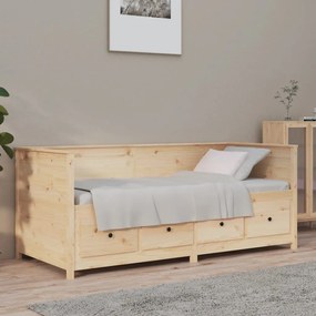 820911 vidaXL Sofá-cama 90x190 cm madeira de pinho maciça