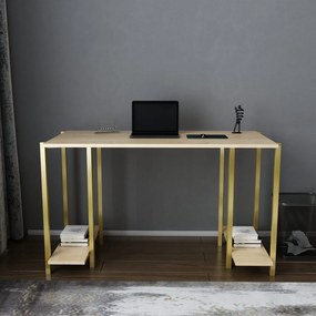 Secretária Academy – Carvalho Dourado – 125,2x60x73,8 cm