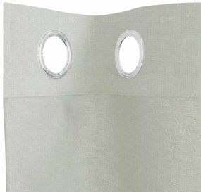 Cortinas de voile com ilhós 2 pcs cinzento-claro 140x300 cm