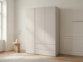 Roupeiro Tivseva 100, Caxemira, 201x130x55cm, 112 kg, Portas para roupeiro: Com dobradiças