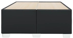 Estrutura de cama 120x200 cm couro artificial preto