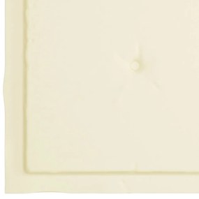 Cadeiras de jantar p/ jardim 3 pcs c/ almofadões acácia maciça