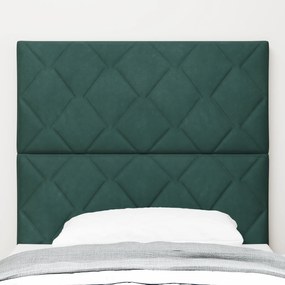 Cabeceira vidaXL Design Blocos de Diamante Verde Escura 90 cm Veludo,