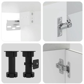 8 peças armário de cozinha conjunto Kalmar cinzento cimento
