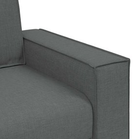 Sofá-cadeira Cinza Escuro 60 cm Tecido