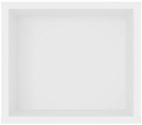 Armário TV suspenso 100x30x26,5 cm derivados de madeira branco