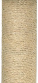 Árvore para gatos com poste arranhador sisal 74 cm cinzento