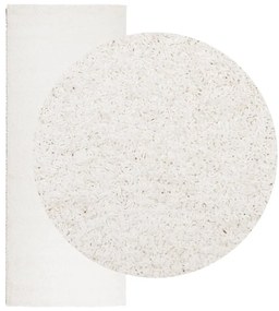 Tapete shaggy de pelo alto PAMPLONA 80x200 cm creme
