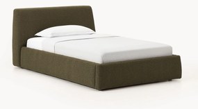 Cama de solteiro em bouclé Cloud