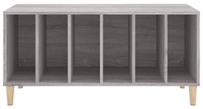 Armário p/ discos 100x38x48cm derivados madeira cinzento sonoma