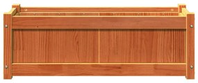 Vasos/floreiras de jardim 2 pcs pinho maciço castanho cera