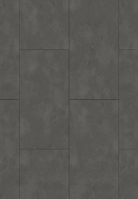 Mexen Steel Black amostra de painéis de vinil SPC 6,5 mm, substrato IXPE 1,5 mm, 4 V-Fuga, Pedra - F1148-S