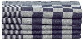 Conjunto de panos de cozinha 10 pcs algodão azul e branco