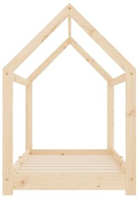 Estrutura de cama para crianças 80x160 cm pinho maciço