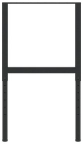 Estruturas bancada ajustáveis 2 pcs 55x(69-95,5) cm metal preto