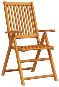 Conjunto de Jantar ao Ar Livre 5 pcs Madeira Natural Grande