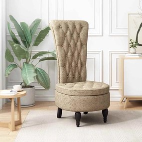 vidaXL Cadeira Slipper Cinzento-claro 56,5 x 70 x 110 cm