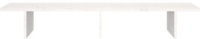 Suporte para monitor 100x27x15 cm pinho maciço branco