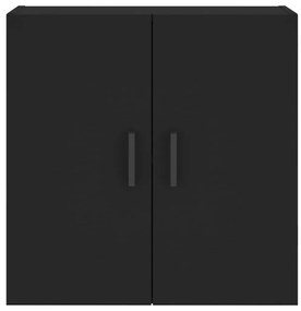 Armário parede 60x31x60 cm derivados de madeira preto