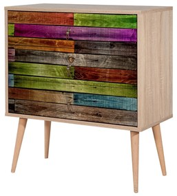 Cômoda Trio – Carvalho Sonoma – 80x90x40 cm