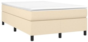 Cama com molas/colchão 120x200 cm tecido cor creme