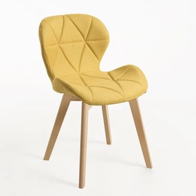 Cadeira Zie Tecido - Amarelo