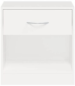 Mesa de cabeceira 2 pcs gaveta branca