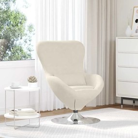 vidaXL Cadeiras, Poltronas &amp; Sofás cama Creme Standard Tecido