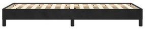 Estrutura de cama sem colchão 100x200 cm veludo preto