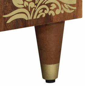 Buffet Castanho mel Madeira de acácia maciça 60 x 33 x 75 cm
