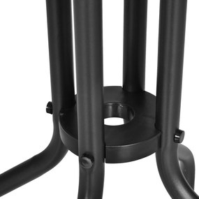 Mesa de Jardim Redonda com Bancada de Vidro Temperado Decorativa e Est