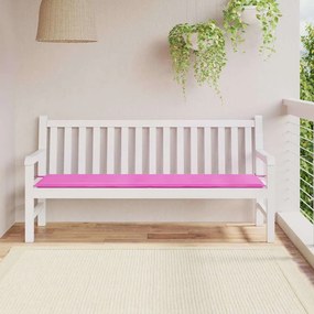 vidaXL Almofada para Banco de Jardim Rosa 180x50x4 cm Tecido Oxford