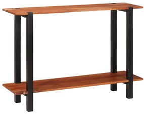 vidaXL Aparador com prateleira Marrom e Preto 110 x 30 x 75 cm