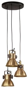 Candeeiro suspenso 25 W 30x30x100 cm E27 bronze antigo