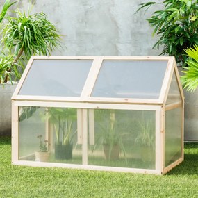 Mini Estufa de Madeira para vasos ao ar livre para Varanda e Varanda de Jardim 100 x 53 x 71 cm