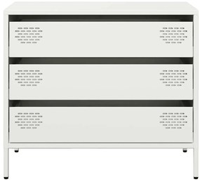 Aparador 68x39x58,5 cm aço laminado a frio branco