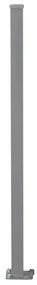 Toldo lateral retrátil 160x600 cm castanho