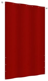 vidaXL Tela de varanda 140x240 cm tecido oxford vermelho