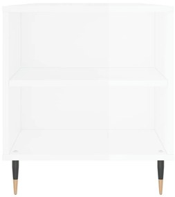 Mesa centro 102x44,5x50cm derivados de madeira branco brilhante