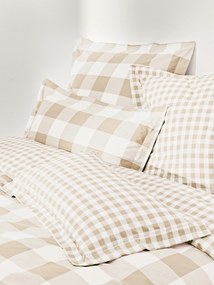 Capa de edredão em algodão xadrez Nels