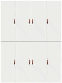 Estrutura de cama storage branca 150x200 cm