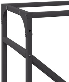 Suporte para lenha 40x25x100 cm aço laminado a frio preto