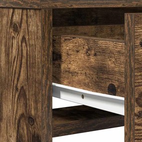 Mesa de Maquilhagem vidaXL com Gavetas em Carvalho Fumado 50x41x140 cm
