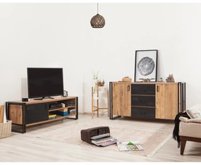 Conjunto de Mobiliário de Sala de Estar Cosmo – Pinheiro Atlântico Pre