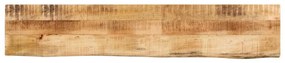 Tampo de mesa borda viva 160x20x3,8 cm mangueira áspera maciça