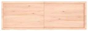 Prateleira de parede 180x60x(2-6)cm carvalho maciço não tratado