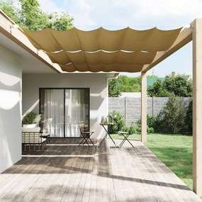 vidaXL Toldo vertical 250x270 cm tecido oxford bege